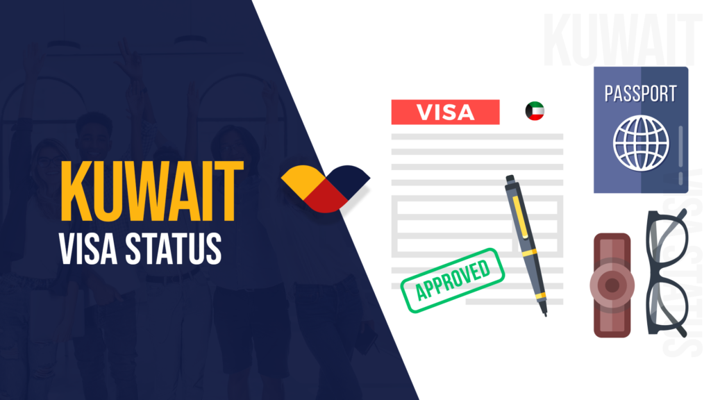 A visual representation questioning the current status of Kuwaiti visas, indicating whether they are open for applications.