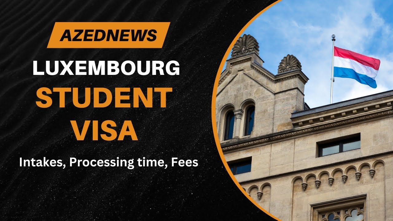 Image of a Luxembourg student visa, showcasing the official document with relevant details for international students.